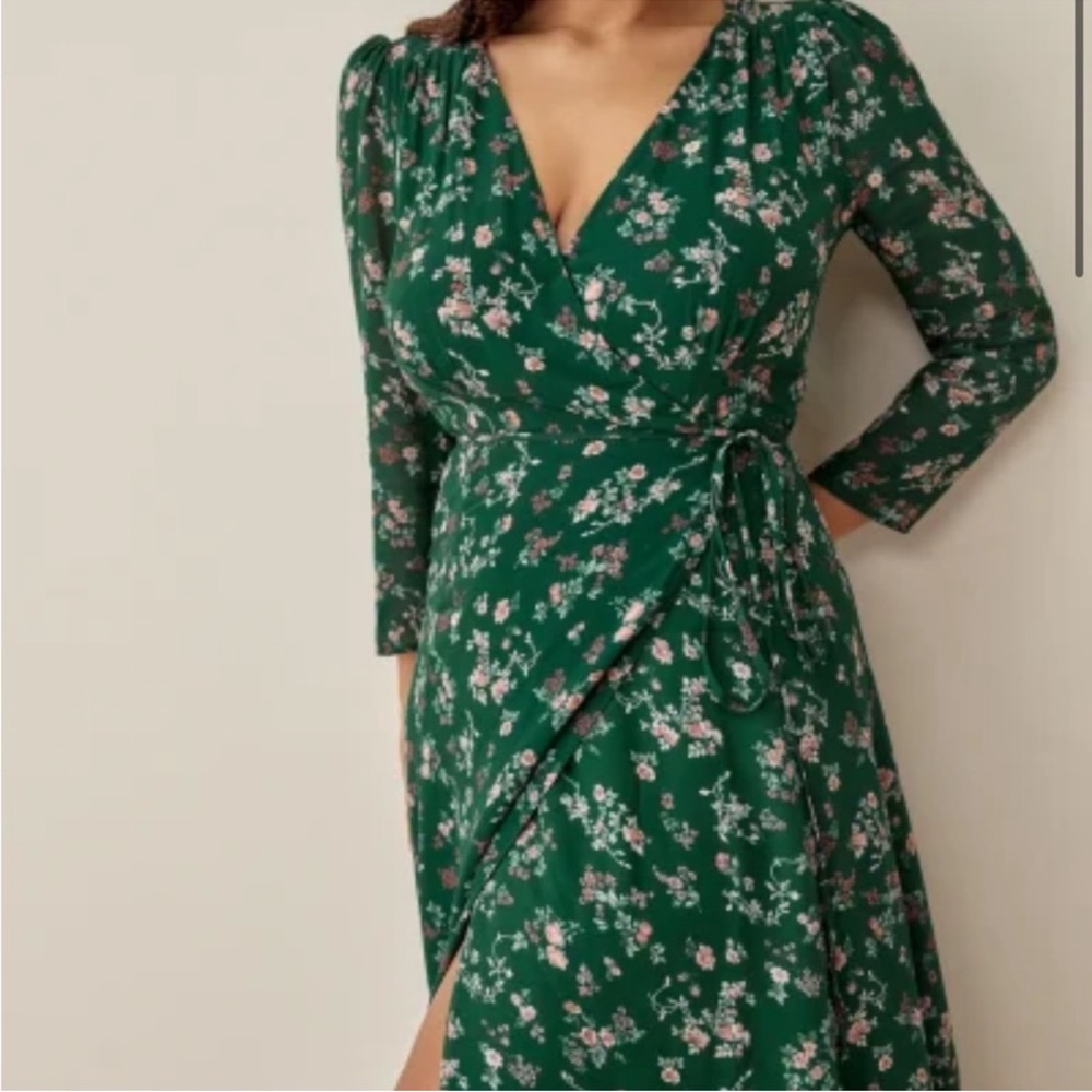 NWT Reformation Melba Wrap Dress Large - Picture 2 of 4